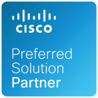 Cisco-Preferred-Partner blue badge for cisco preferred solution partner for the itential network automation and orchestration platform