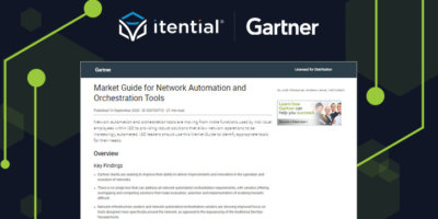 Gartner’s Market Guide for Network Automation & Orchestration Names Itential as a Representative Vendor