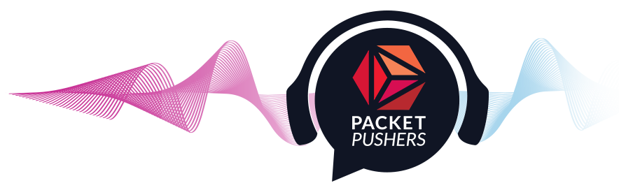 packet pushers podcast logo with headphones and soundwaves