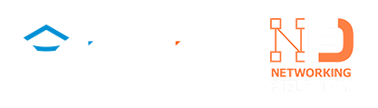 itential network atuomation logo on the left and networking field day logo on the right