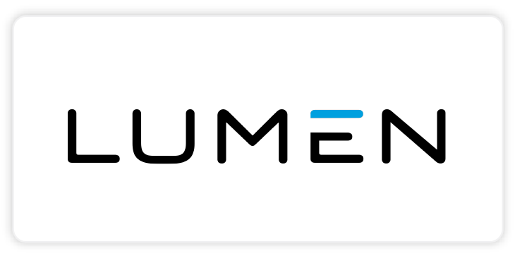 color logo of lumen on a white background, a customer of the itential network automation and orchestration platform