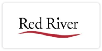 red river logo on a white background, a public sector and federal agency network automation partner of itential