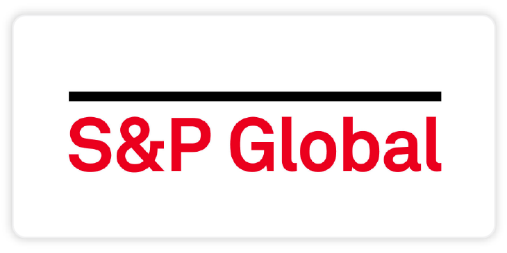 color logo of s&p global on a white background, a customer of the itential network automation and orchestration platform