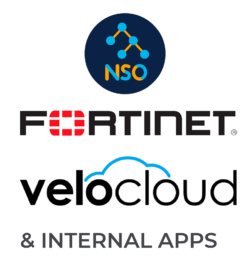 NSO, fortinet, velocloud, and internal app