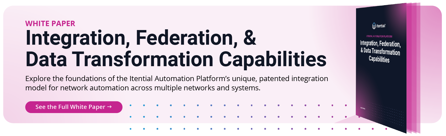 Itential Automation Platform: Integration, Federation, & Data Transformation Capabilities