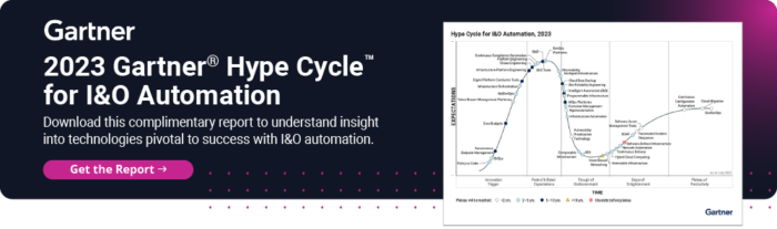 2023 Gartner Hype Cycle for I&O Automation