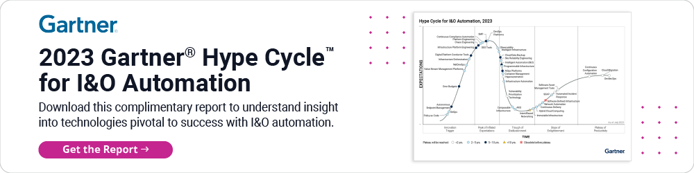 2023 Gartner Hype Cycle for I&O Automation. Get the report.