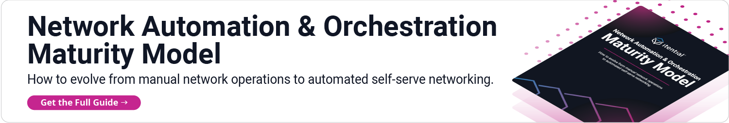 Network Automation & Orchestration Maturity Model