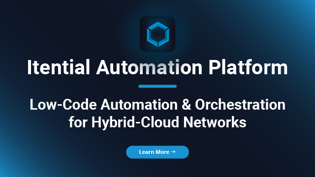 Itential Network Automation Platform Overview