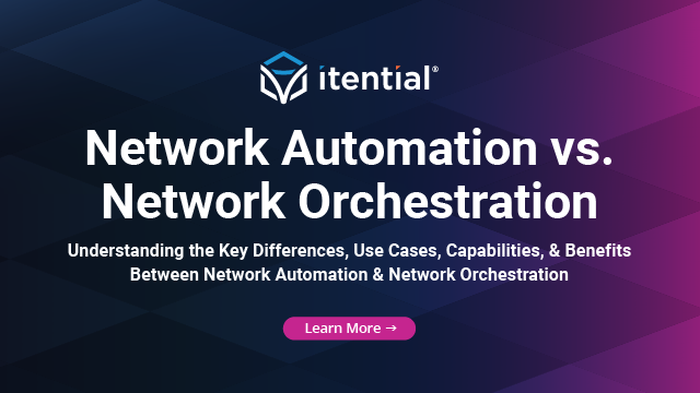 network automation vs network orchestration