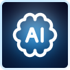Icon symbolizing an AI brain